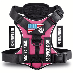 Pink Dog Tactical Chest and Back Reflective Dog Vest (more details)